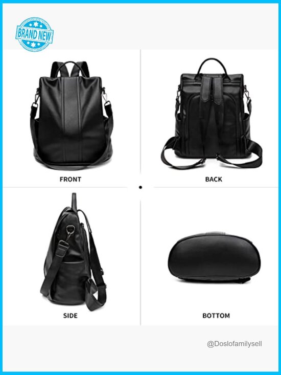 Waterproof Nylon Anti-Theft Backpack Purse Lightweight Travel Daypack Medium